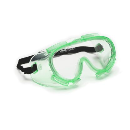 Clear safety goggles