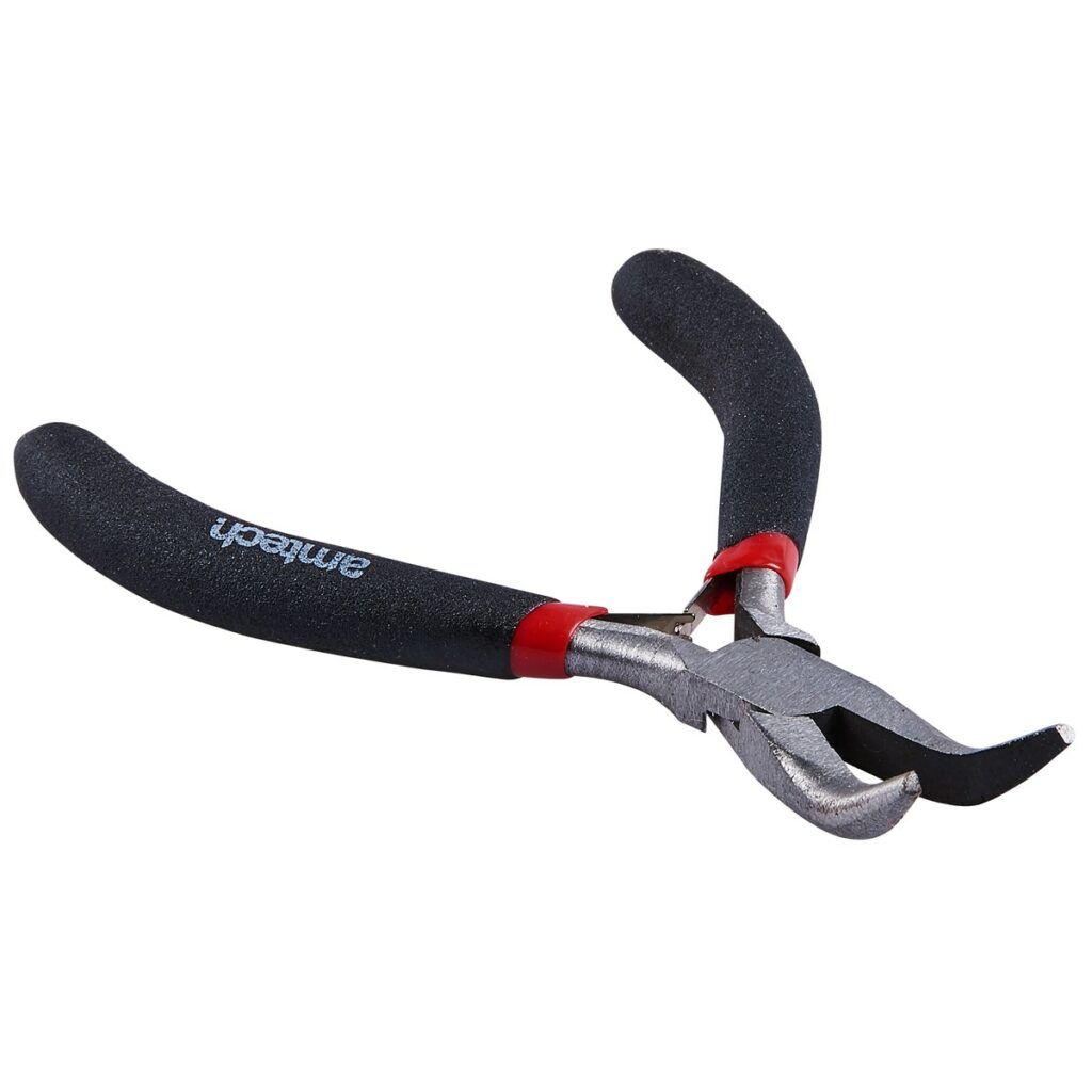 Mini Bent Nose Plier With Spring - Amtech