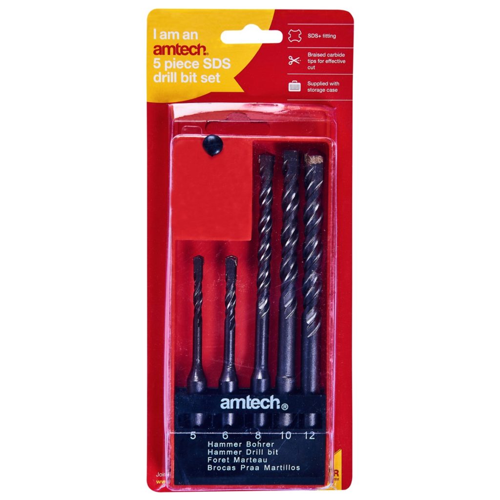 5pc sds drill bit set - Amtech