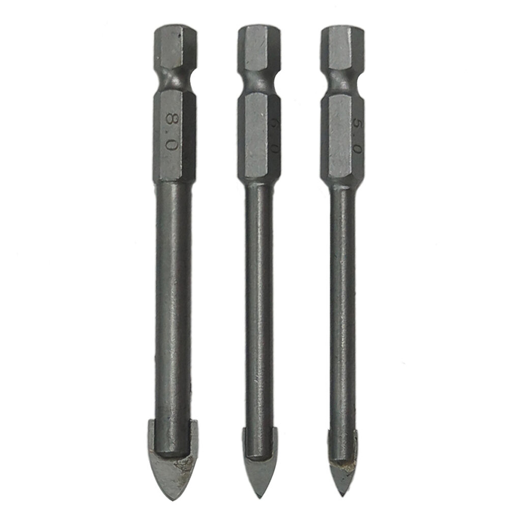 3pc Hex Tile & Glass Drill Bit Set