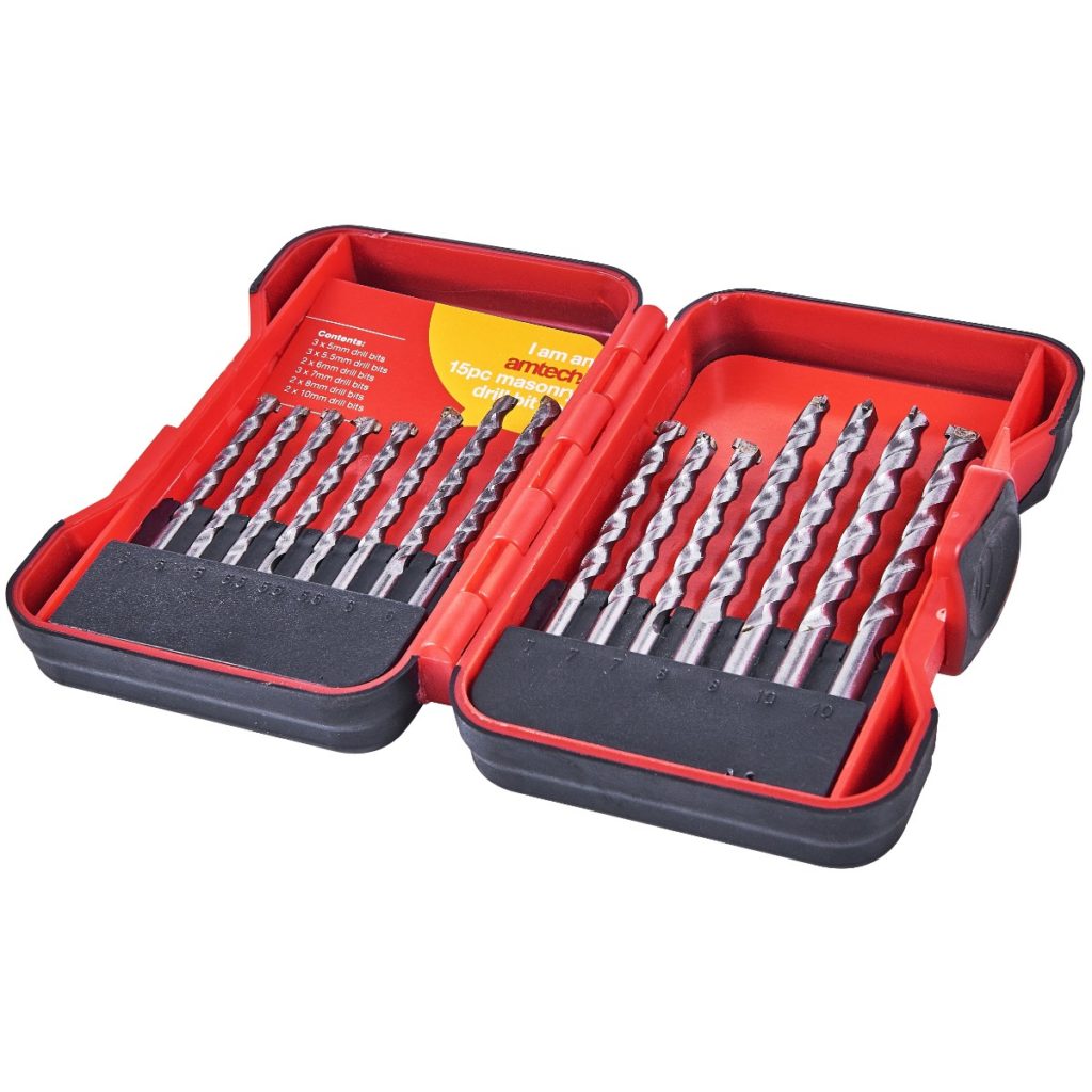 15pc masonry drill bit set Amtech