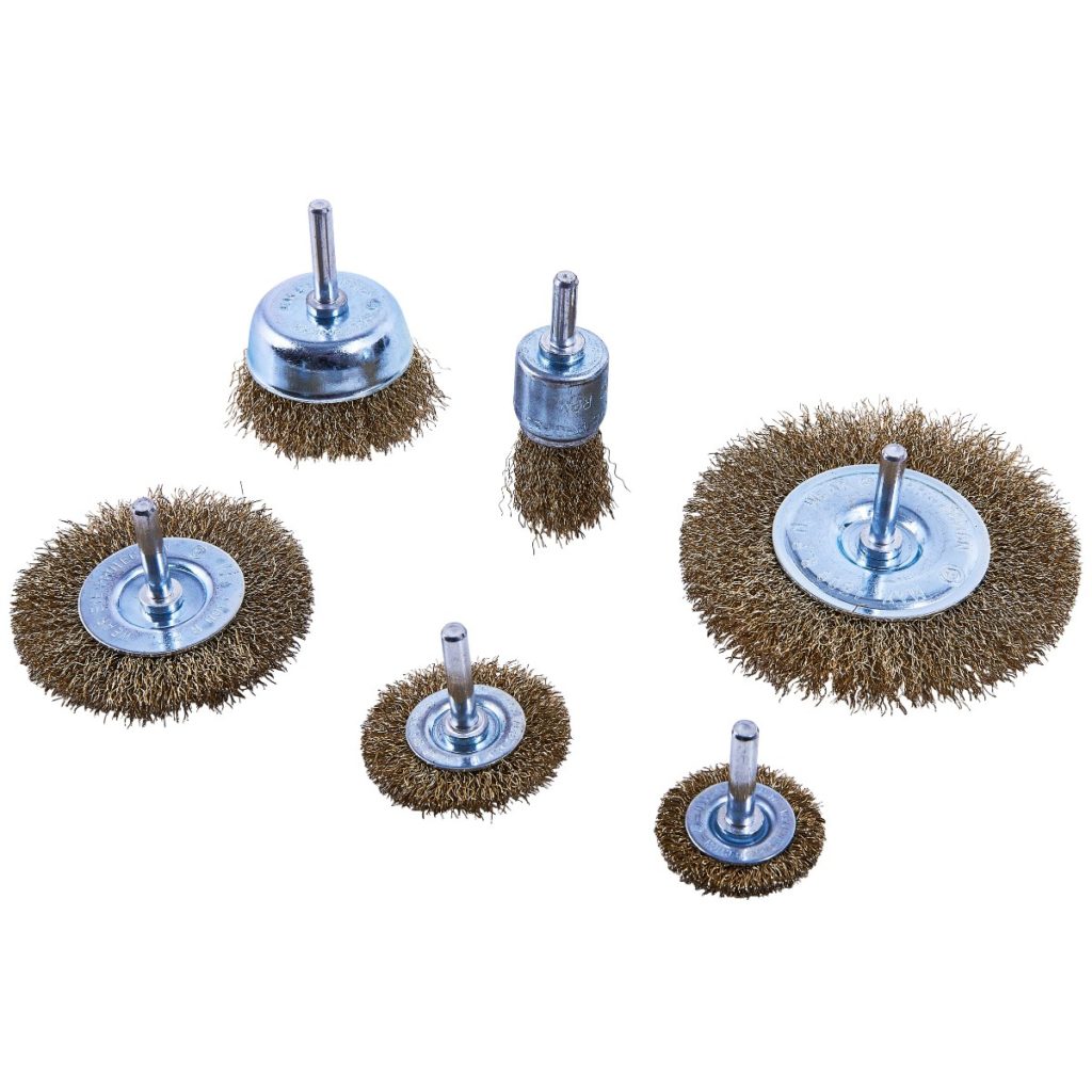 6pc wire wheel brush set - Amtech