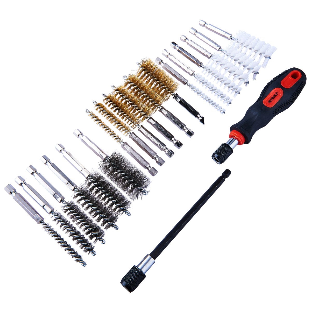 20pc wire brush cleaning kit - Amtech