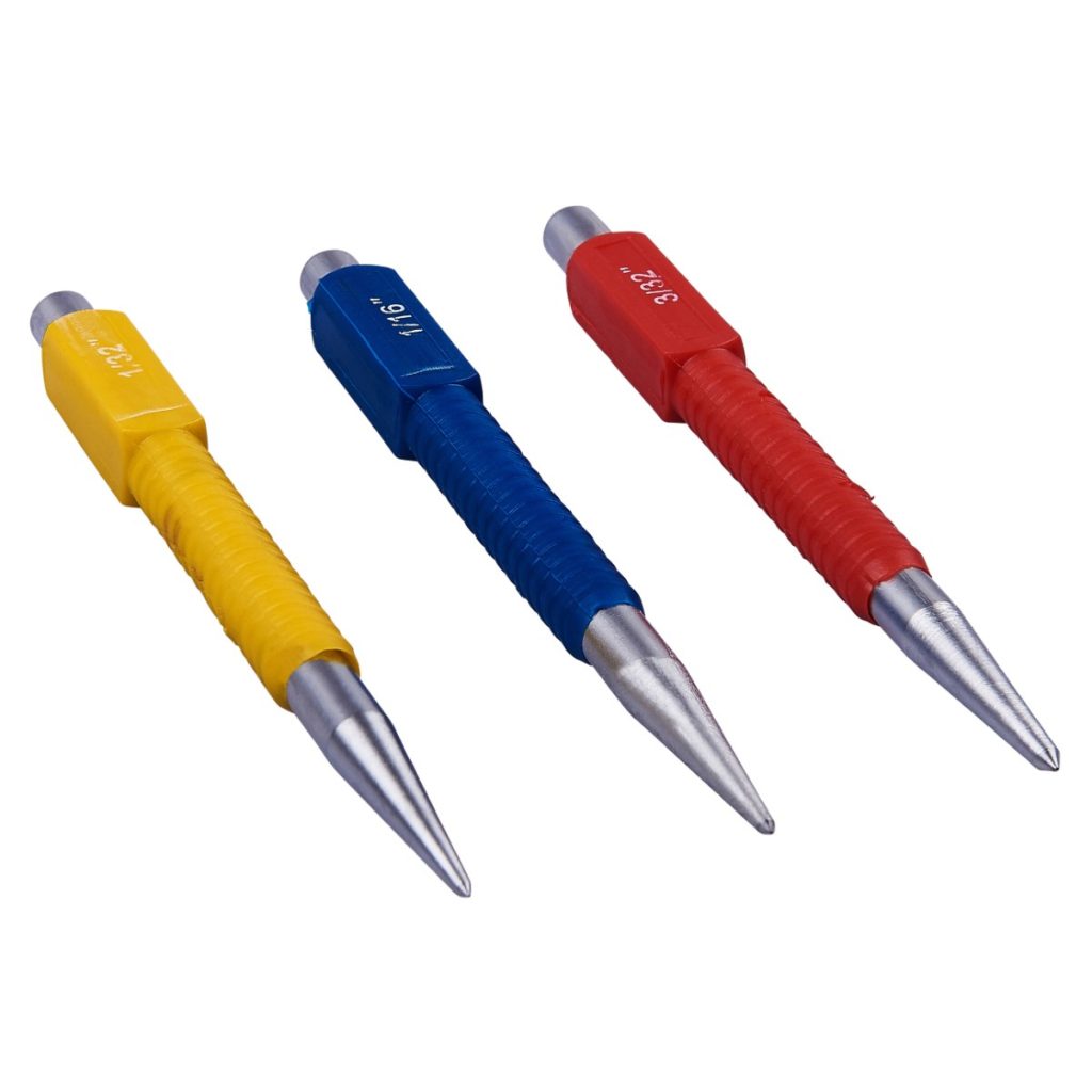 3pc Colour Coded Centre Punch Set Amtech 4626