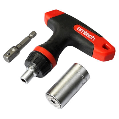 Ratchet T- Handle With Universal Pin Drive Socket