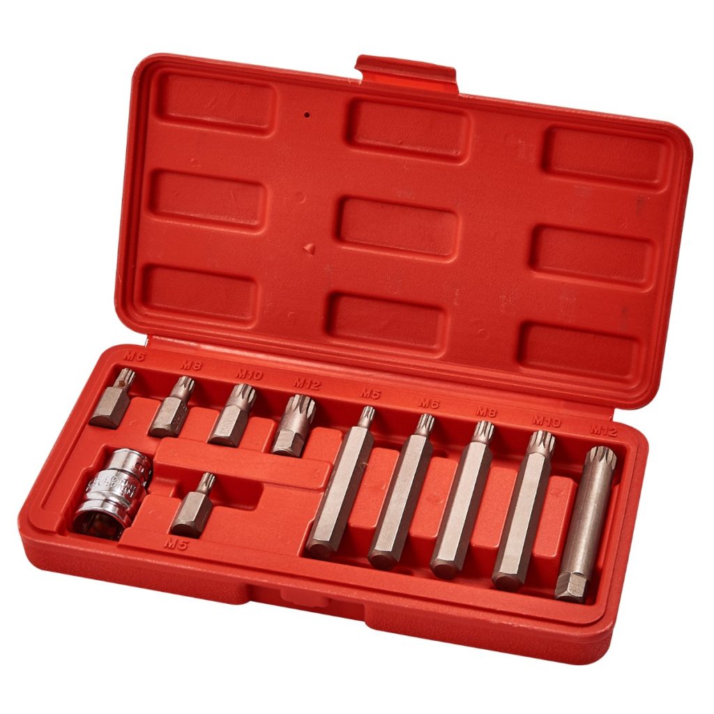 11pc spline bit & socket set - Amtech