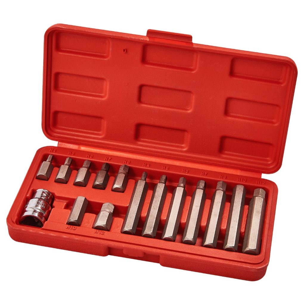 15pc hex bit & socket set - Amtech