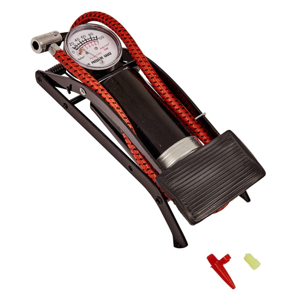 foot pump with gauge Amtech