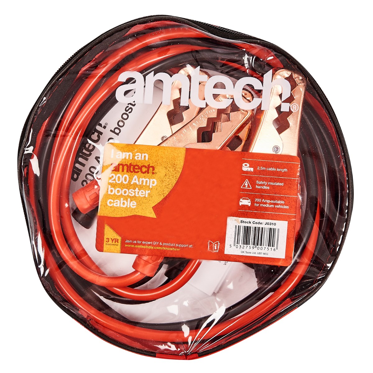 Amtech J0325 500 Amp Booster Cables 