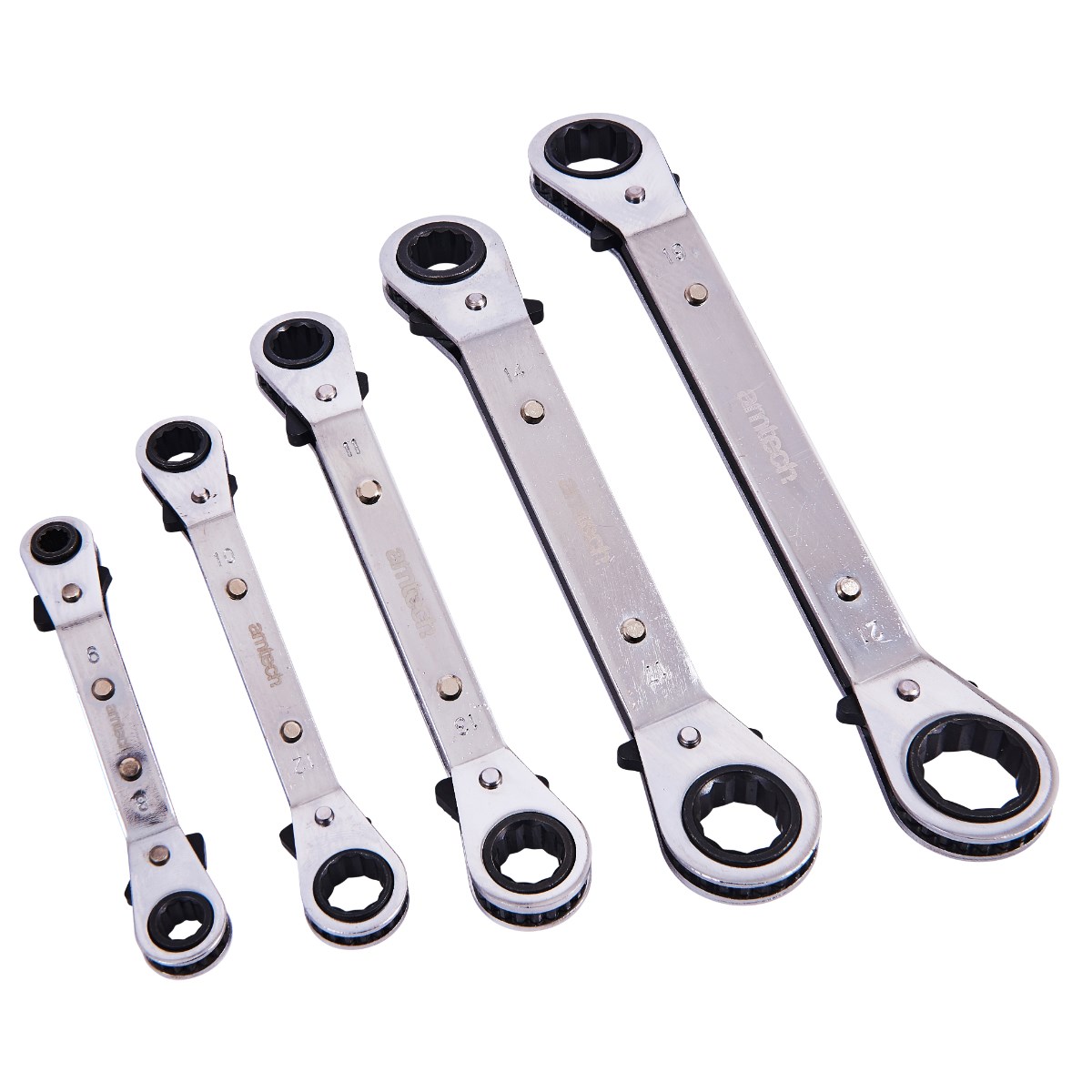 FLEXIBLE HEAD 6mm-12mm RATCHET SPANNER OPEN/RING Combination Wrench NEW  H1O2 - Walmart.com