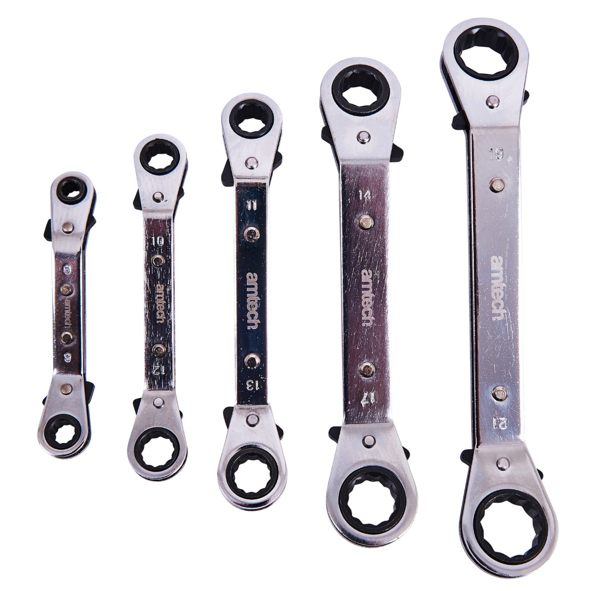 Toolzone 5pc Metric Ratchet Ring Spanner Sets 