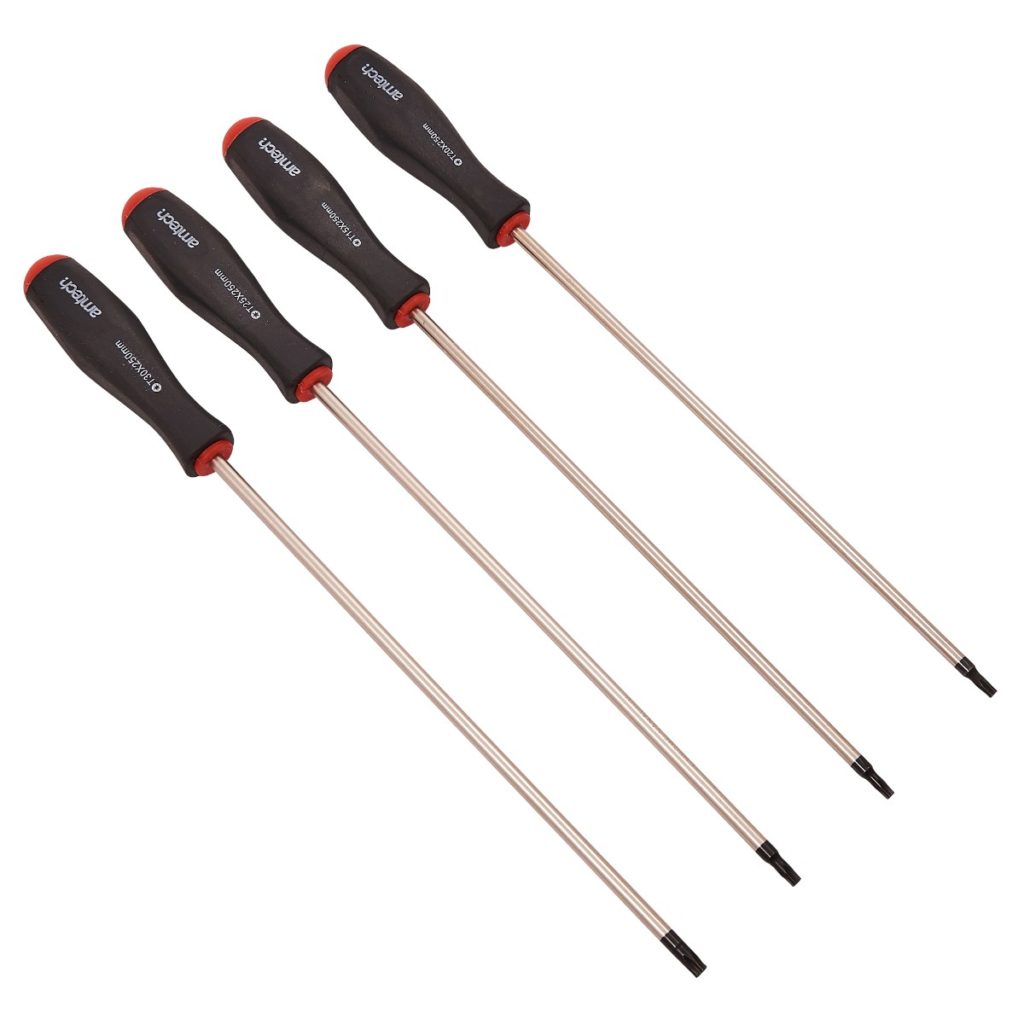 4pc Long Reach Torx Screwdriver Set Amtech