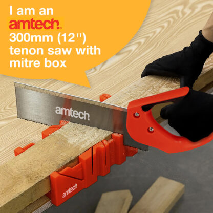 Amtech 12" tenon saw with mitre box