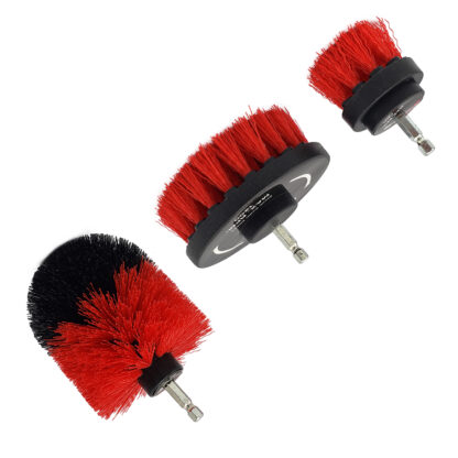 Cordless drill cleaning brush set