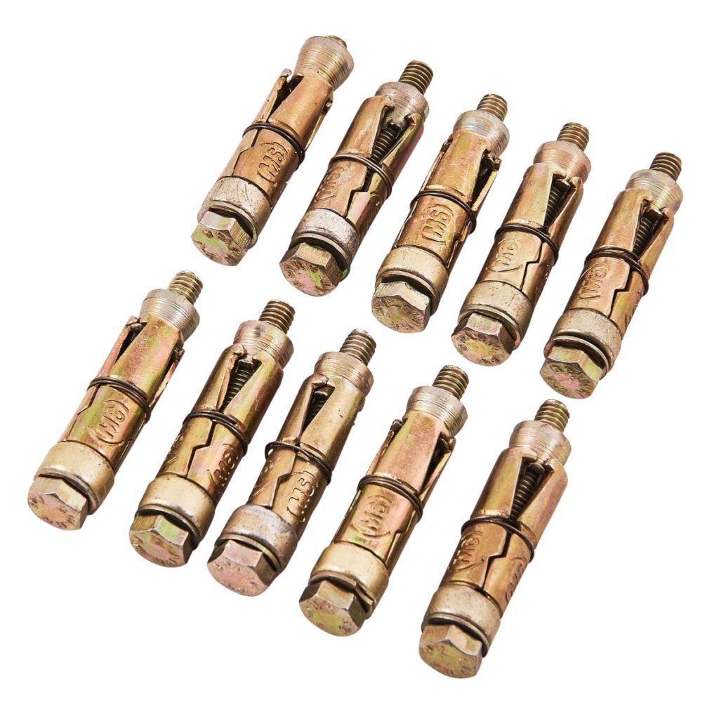 10 Piece M6 X 50mm Expansion Bolts