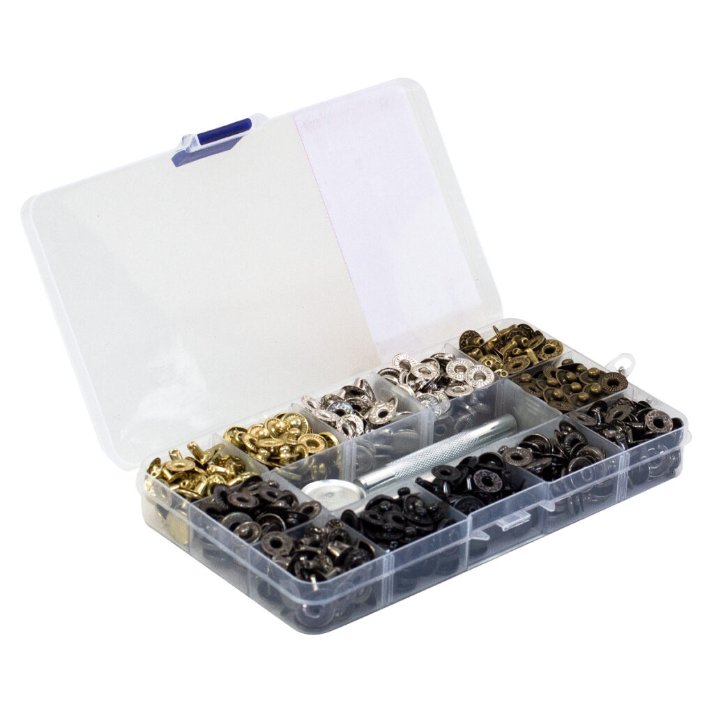 150pcs Metal Press Stud Fastener Kit