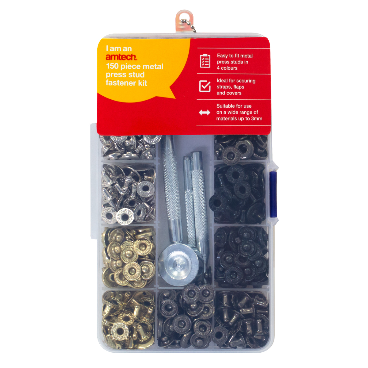 Snap Fasteners Kit Alloy Press Studs With Snaps Setting - Temu