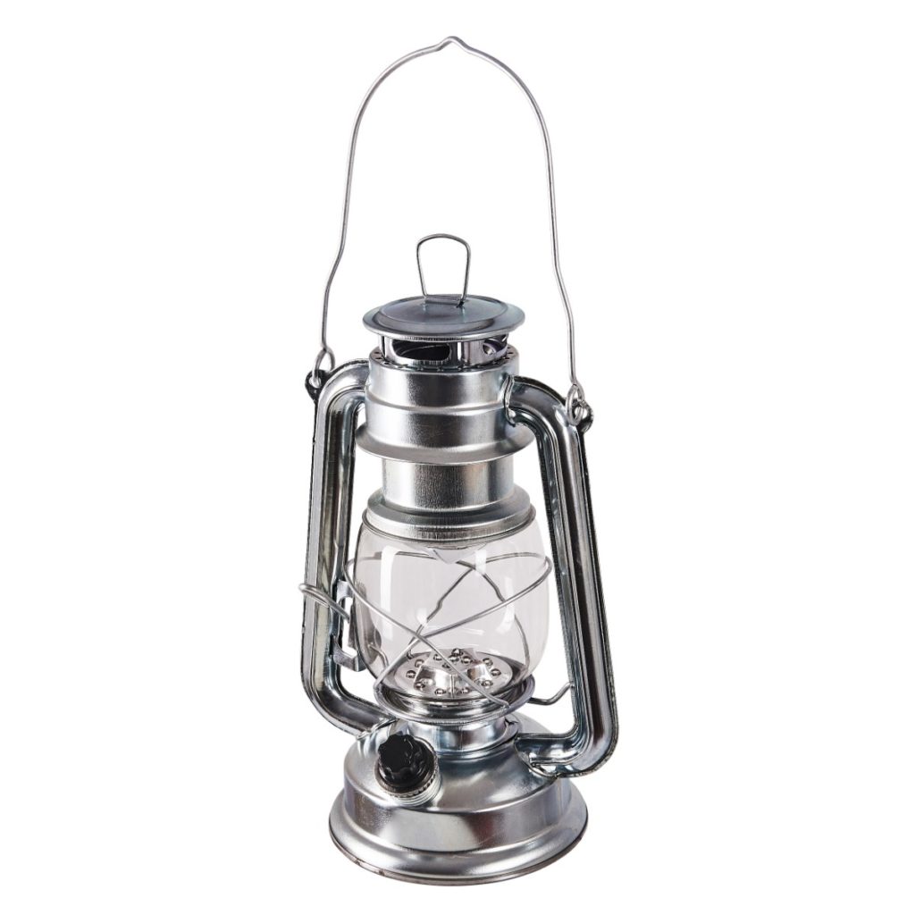 15 LED hurricane lamp (silver) - Amtech