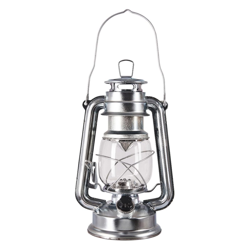 15 LED hurricane lamp (silver) - Amtech