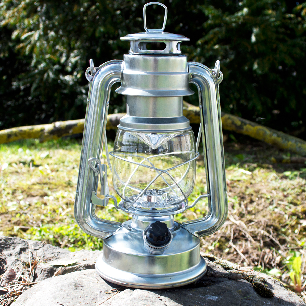 LED Hurricane Lantern With Dimmer Switch Camping Tent Light Am-Tech *1/2/3/4/6* 