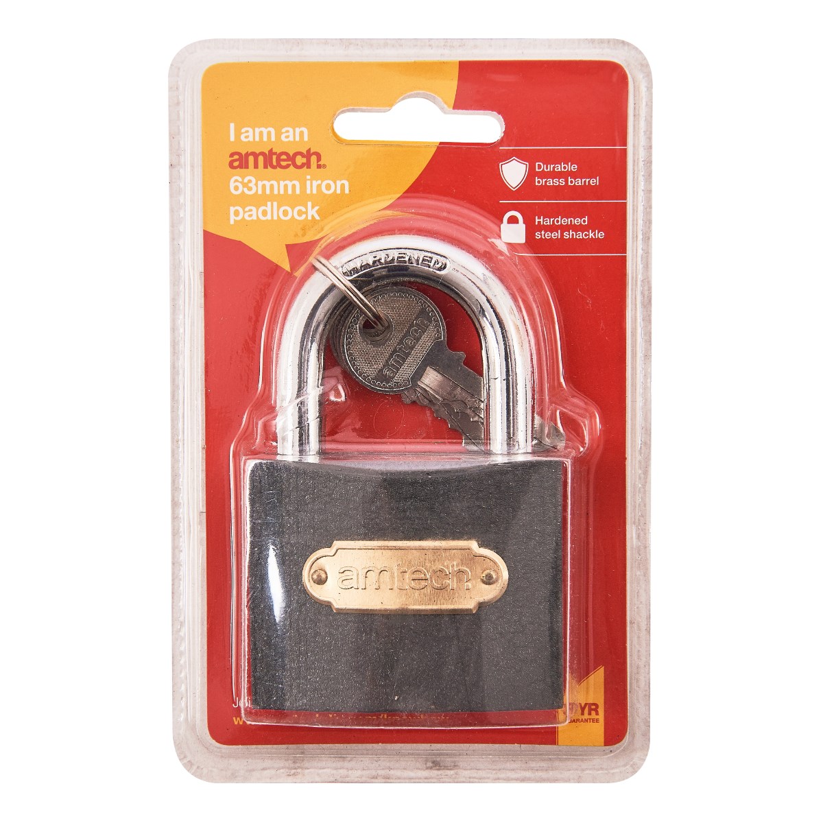 HEAVY DUTY CAST IRON PADLOCK 50MM OUTDOOR SAFETY SECURITY SHACKLE LOCK 