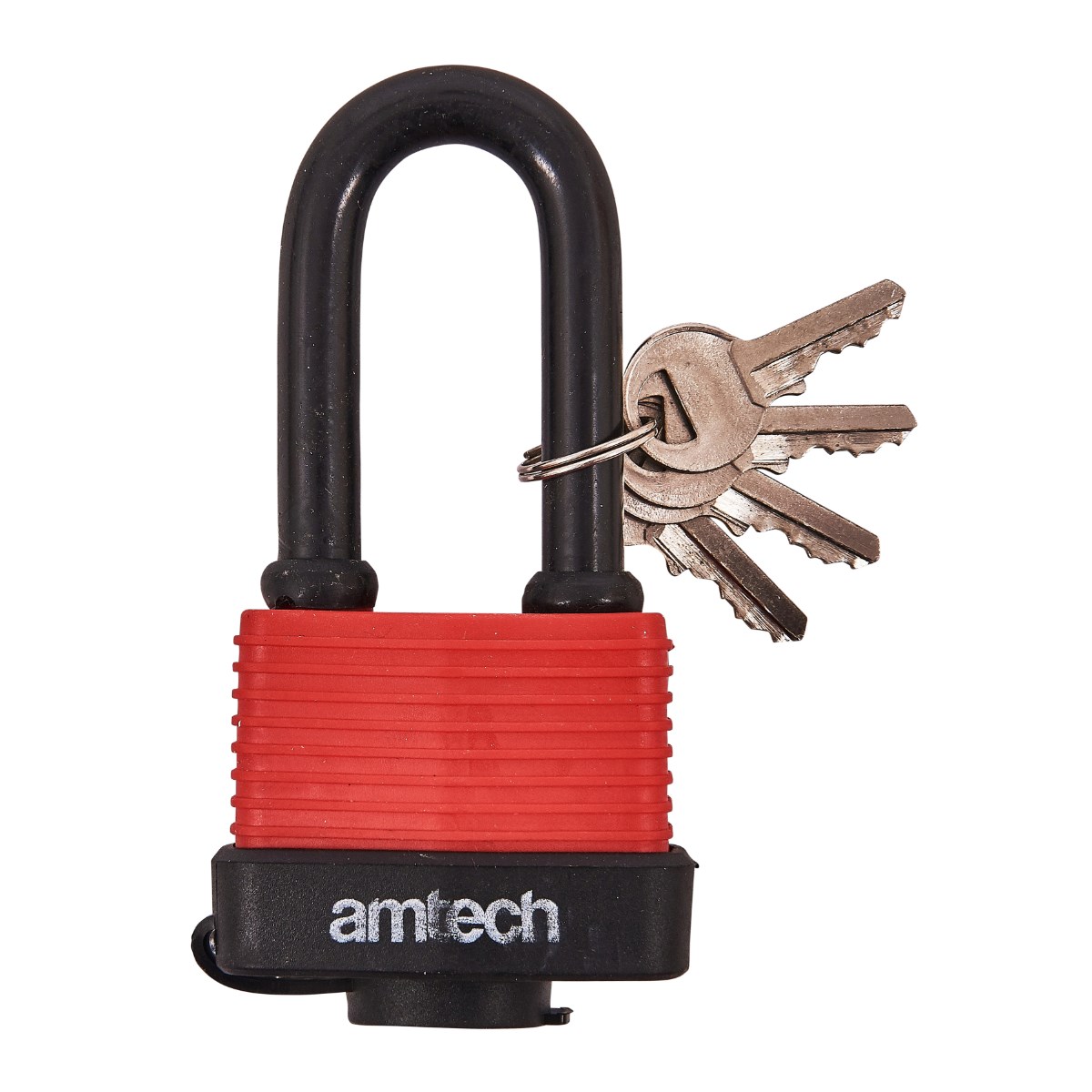 50mm long shackle weatherproof padlock Amtech